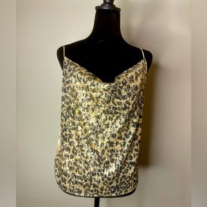 Sequin camisole.